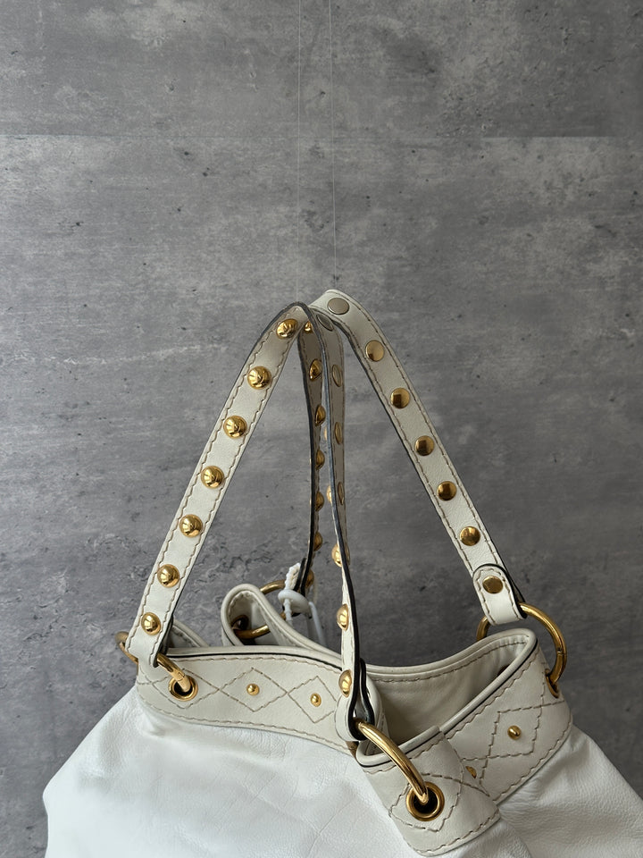 GUCCI Irina Tote Bag 🤍｜Vintage Heart Medallions × Lightweight Design × Workday Capacity