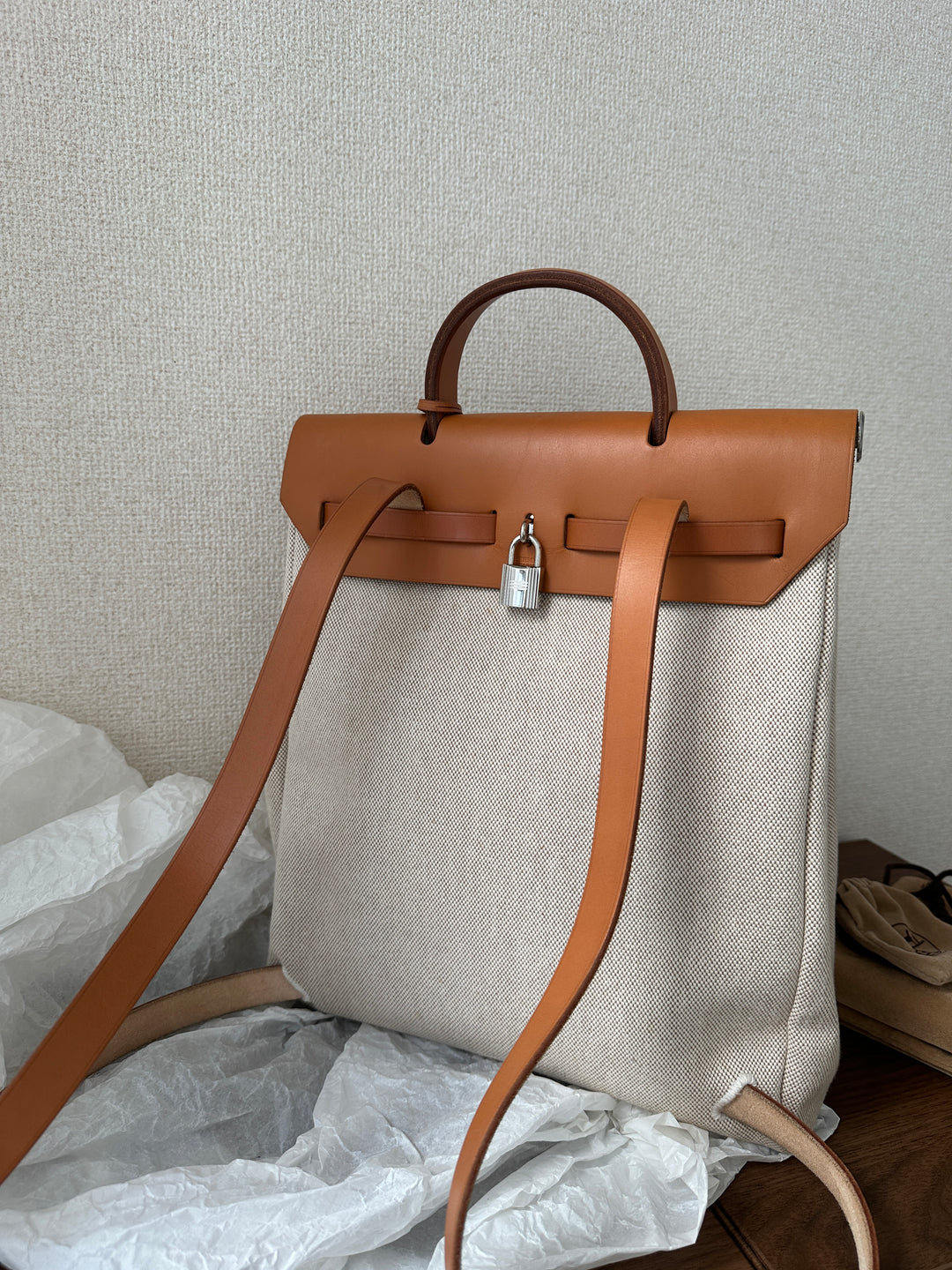 Hermes Herbag Backpack 🤎✨ Classic & Versatile