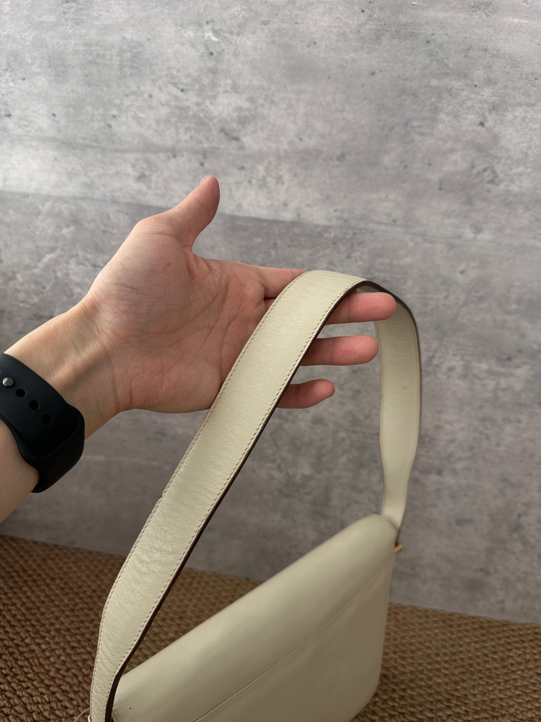 CELINE Large Carriage Buckle Envelope Bag 🤍｜Rare Cream Color Vintage Treasure