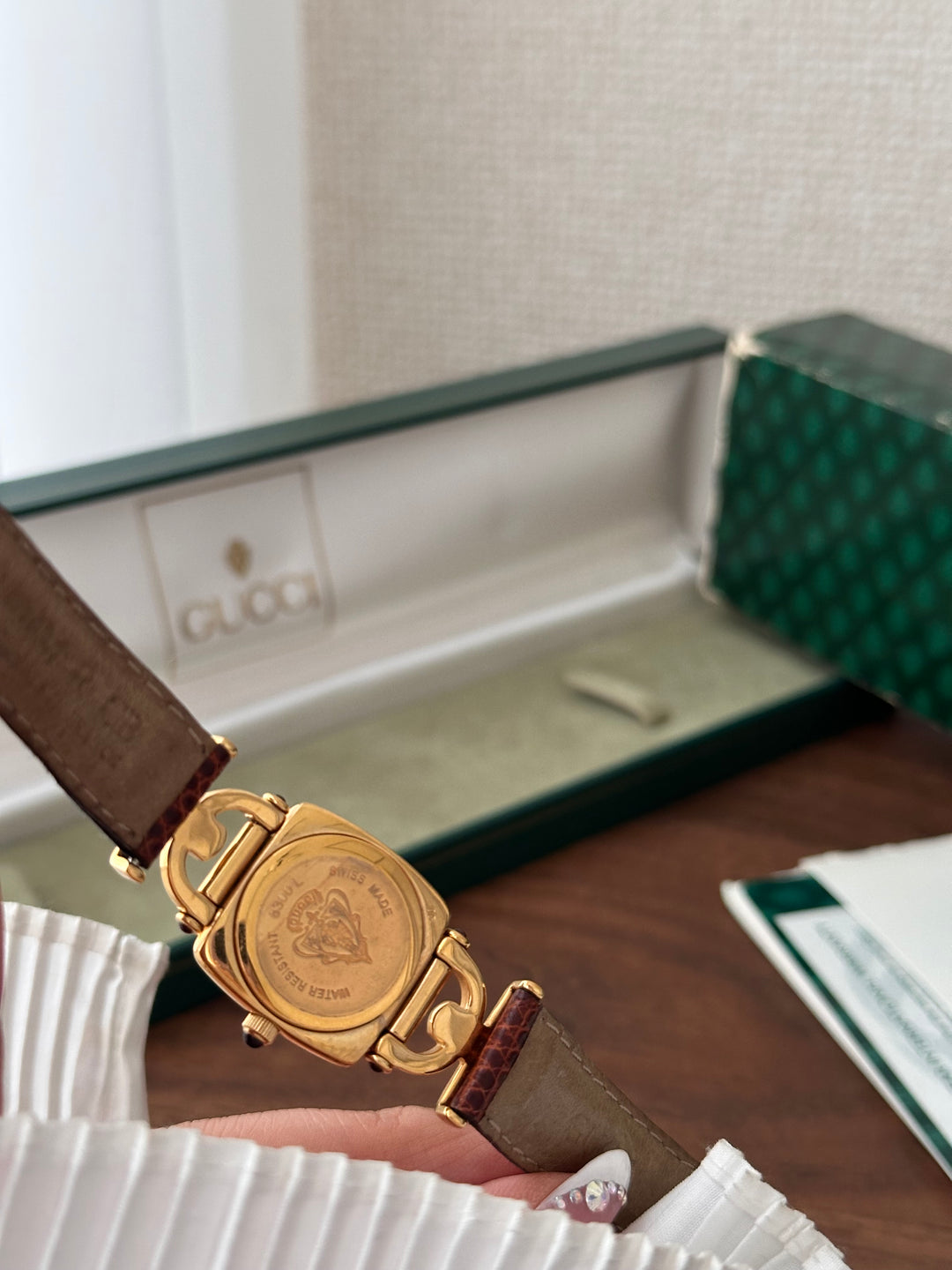 GUCCI 古馳 Vintage Watch 🤎 經典方圓錶面