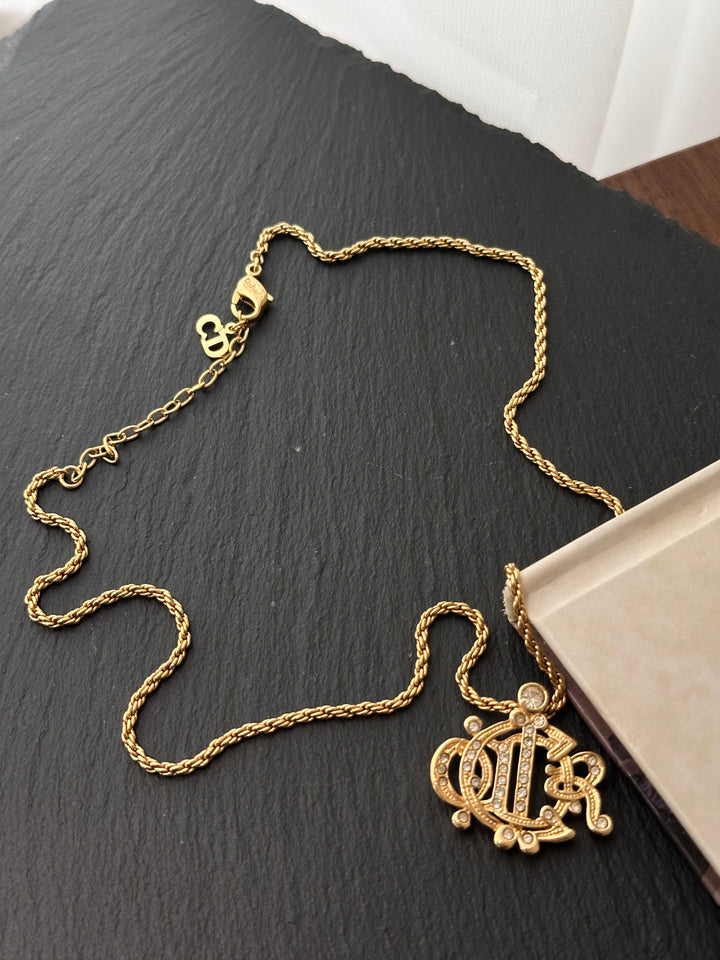 DIOR Pumpkin Carriage Necklace 💎✨