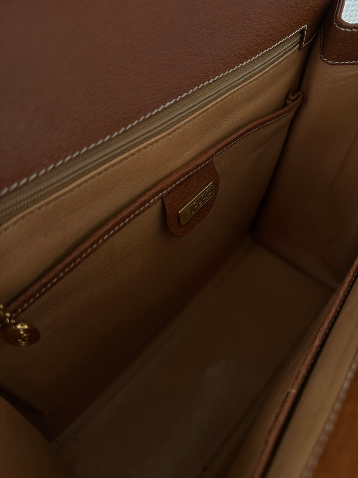 Gucci Fabric & Pigskin Kelly Bag 🖤🤎 | Timeless Vintage Luxury✨