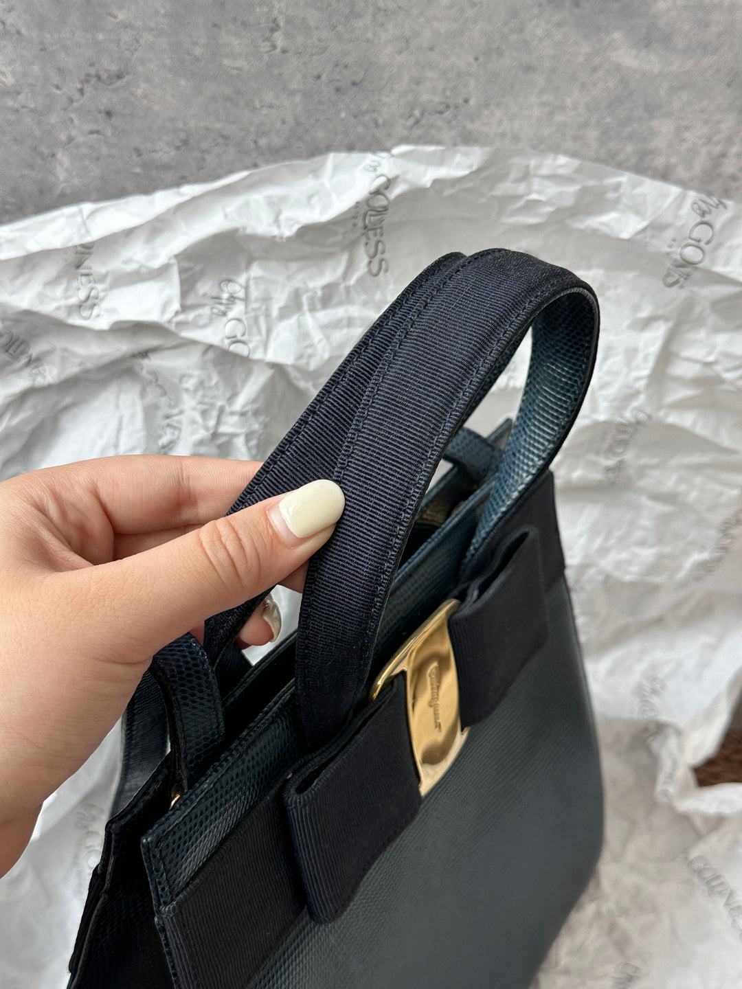 Salvatore Ferragamo Exotic Lizard Skin Kelly Bag 🖤｜Rare Luxury with Timeless Elegance