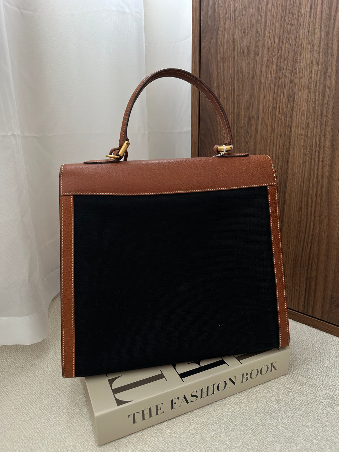 Gucci Fabric & Pigskin Kelly Bag 🖤🤎 | Timeless Vintage Luxury✨