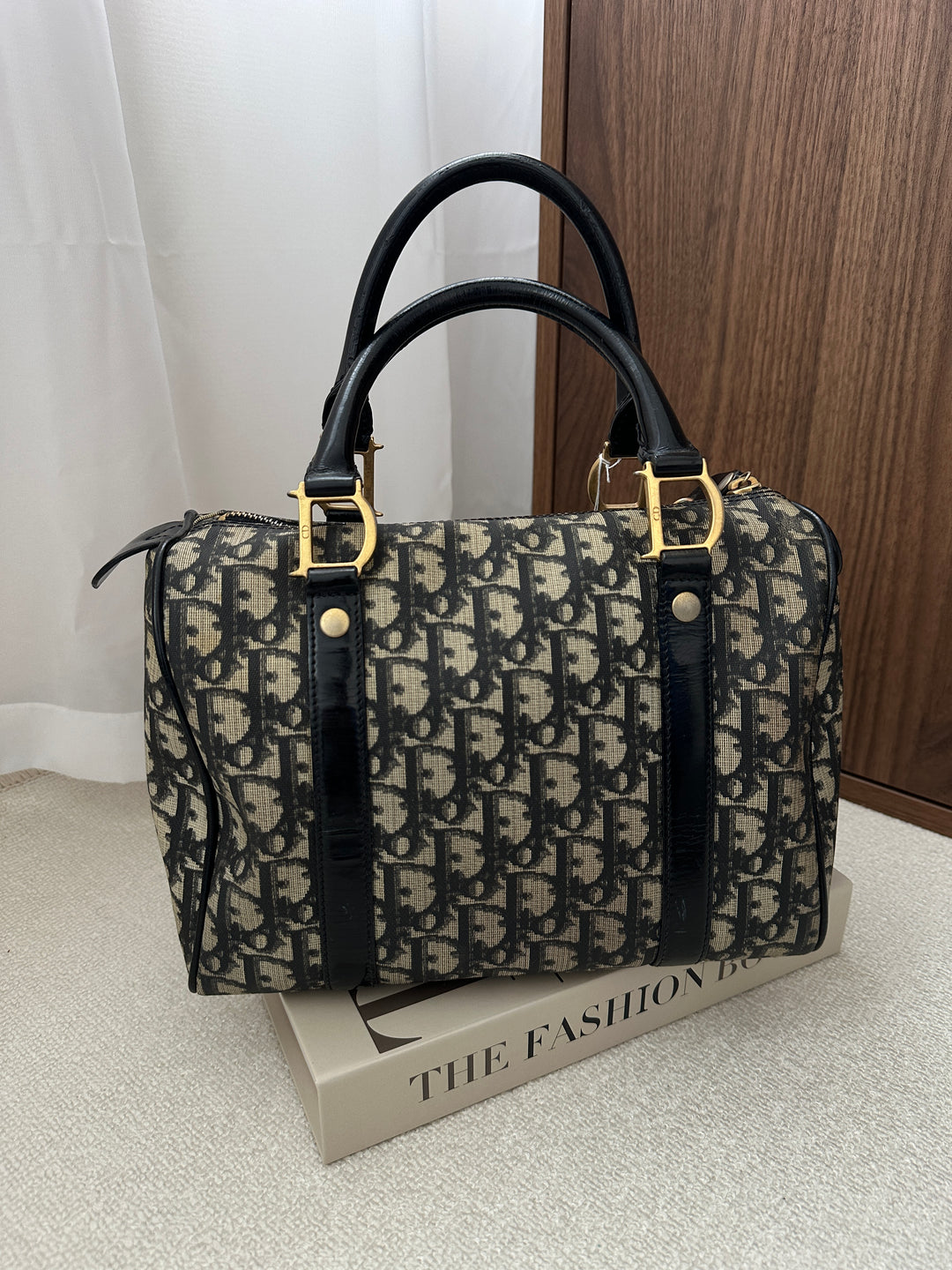 Christian Dior Monogram Boston Bag 🖤✨ With Lock & Key | Excellent Condition