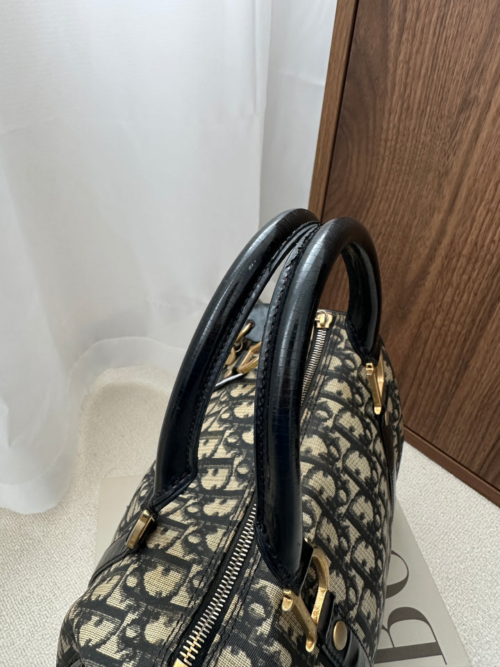 Christian Dior Monogram Boston Bag 🖤✨ With Lock & Key | Excellent Condition