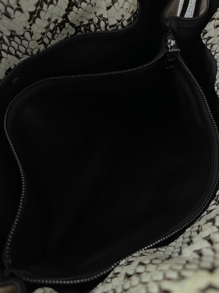 Loewe Snakeskin & Lambskin Fortune Tote🤍✨ | Exquisite Craftsmanship Meets Everyday Luxury