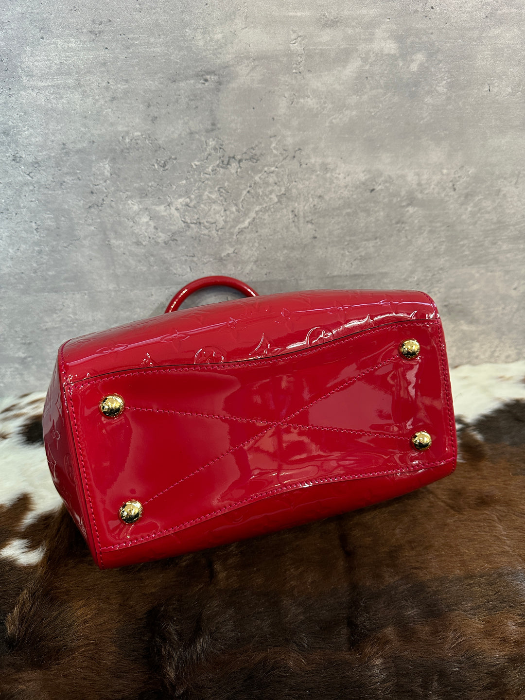 Louis Vuitton Vernis Boston ❤️｜Monogram Vernis × Festive Red × Top Handle Elegance