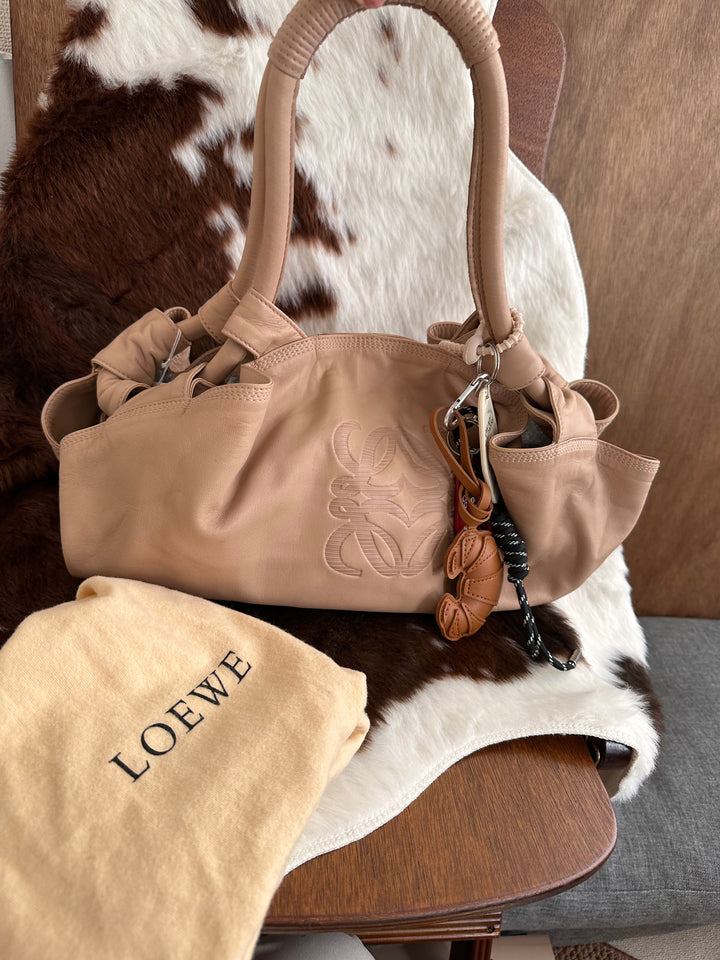 Loewe Lambskin Cloud Shoulder Bag 🤎✨｜Supple Lambskin Leather × Sculpted Cloud Silhouette × Rare Milk Tea Shade