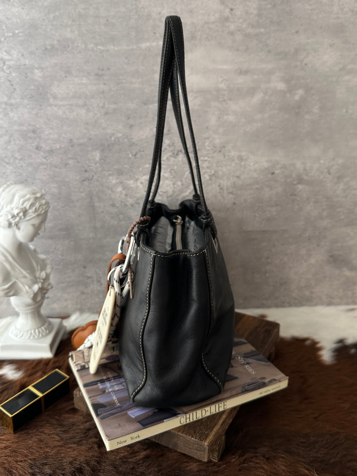 Prada Lambskin Shoulder Bag 🖤｜Rare Full Leather｜Compact Size｜Great Value