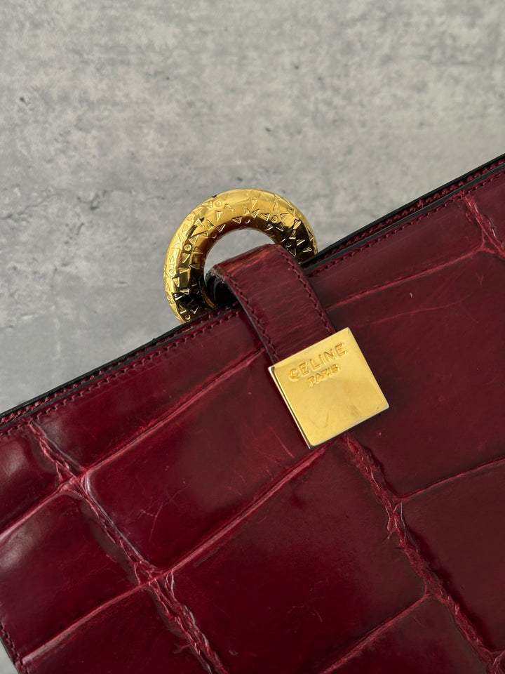Celine Crocodile Donut Bucket Bag ❤️🐊｜Exotic Crocodile × Iconic Donut Hardware × Archive Collectible