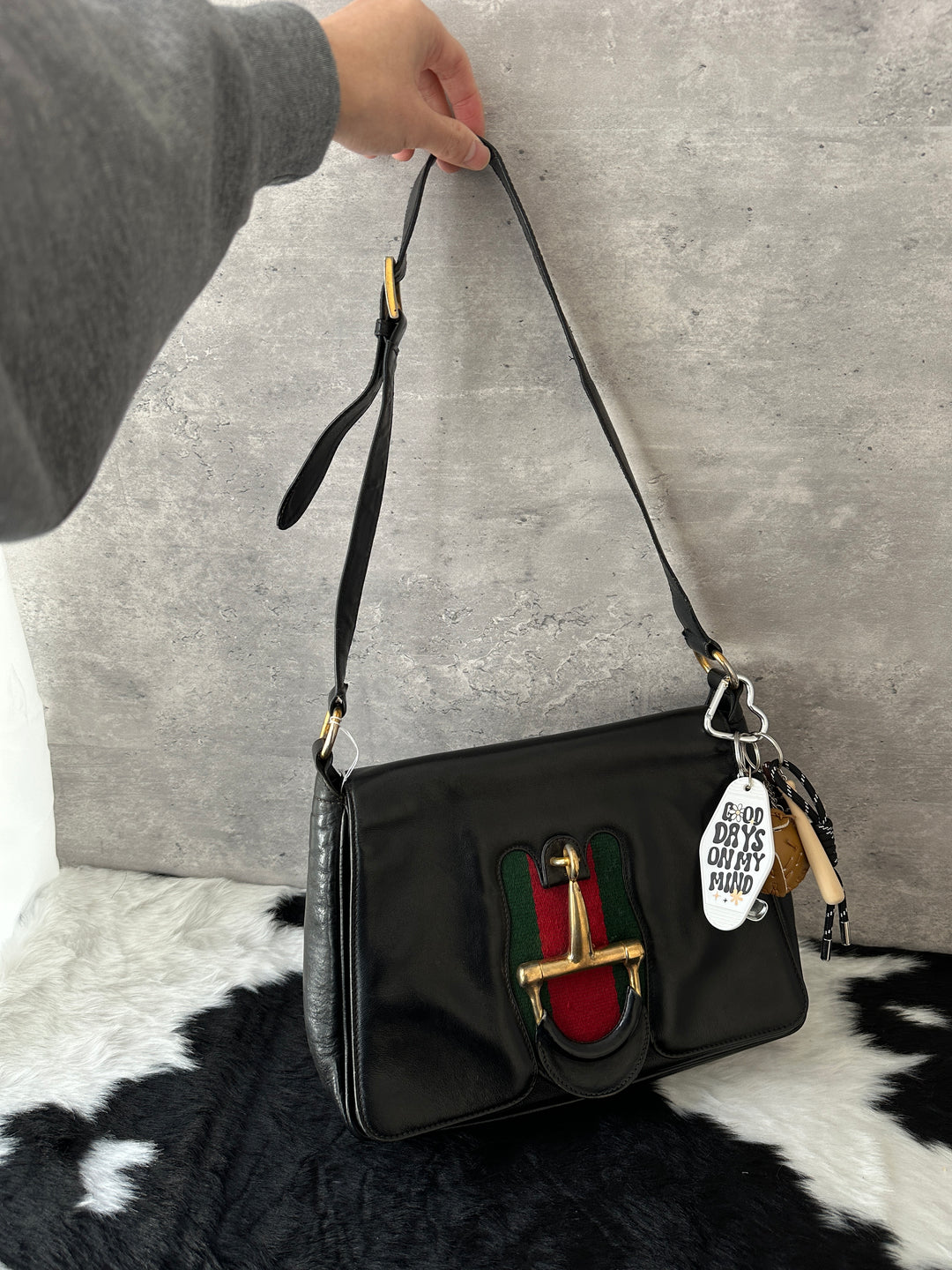 Gucci Horsebit Shoulder Bag 🖤｜Iconic Horsebit × Vintage Leather × Everyday Practicality