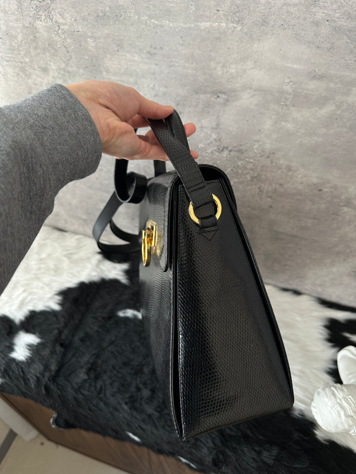 Ferragamo Lizard Leather Kelly Bag 😻｜Rare Exotic Leather × Elegant Top Handle × Lightweight Luxury