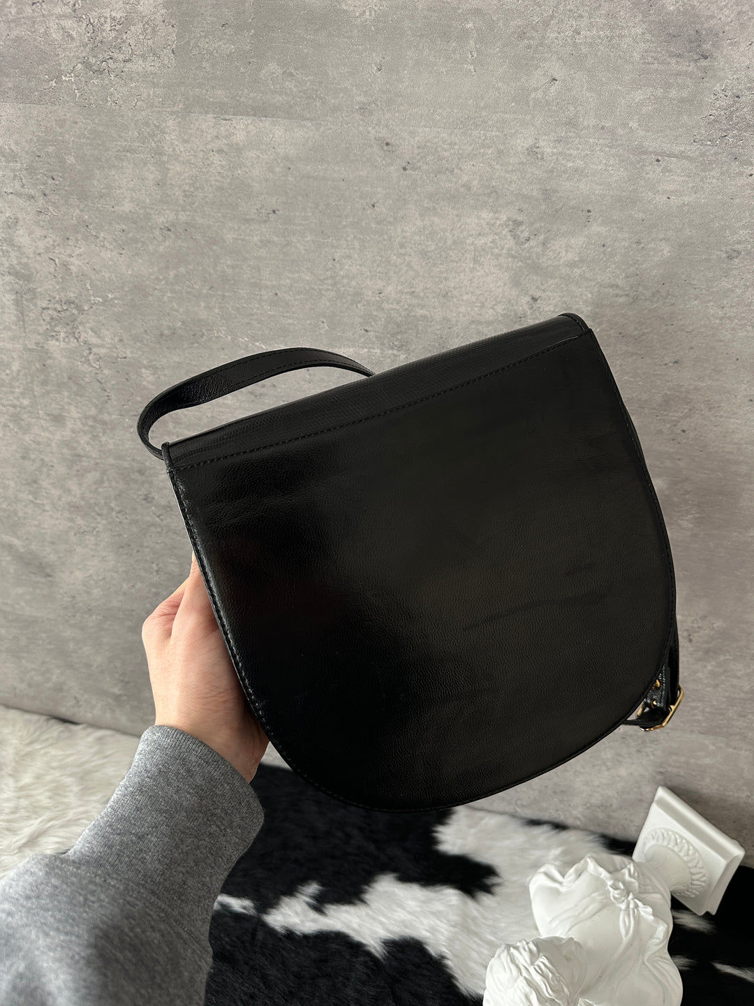 Yves Saint Laurent Lizard Leather Crossbody Bag 🖤｜Rare Exotic Leather × Vintage Elegance × Timeless Silhouette