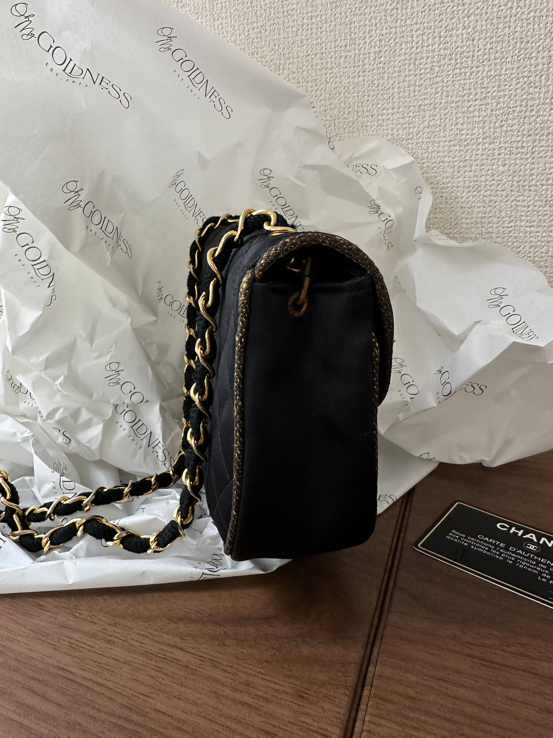 Chanel CC Satin-Trim Half Moon Chain Bag 🖤 | Exquisite Craftsmanship & Timeless Elegance ✨