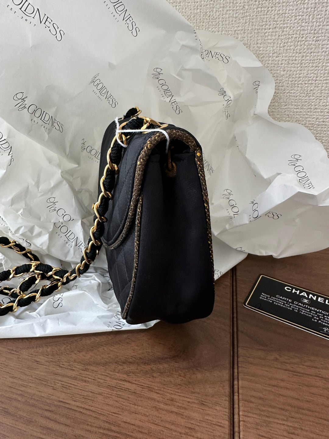 Chanel CC Satin-Trim Half Moon Chain Bag 🖤 | Exquisite Craftsmanship & Timeless Elegance ✨