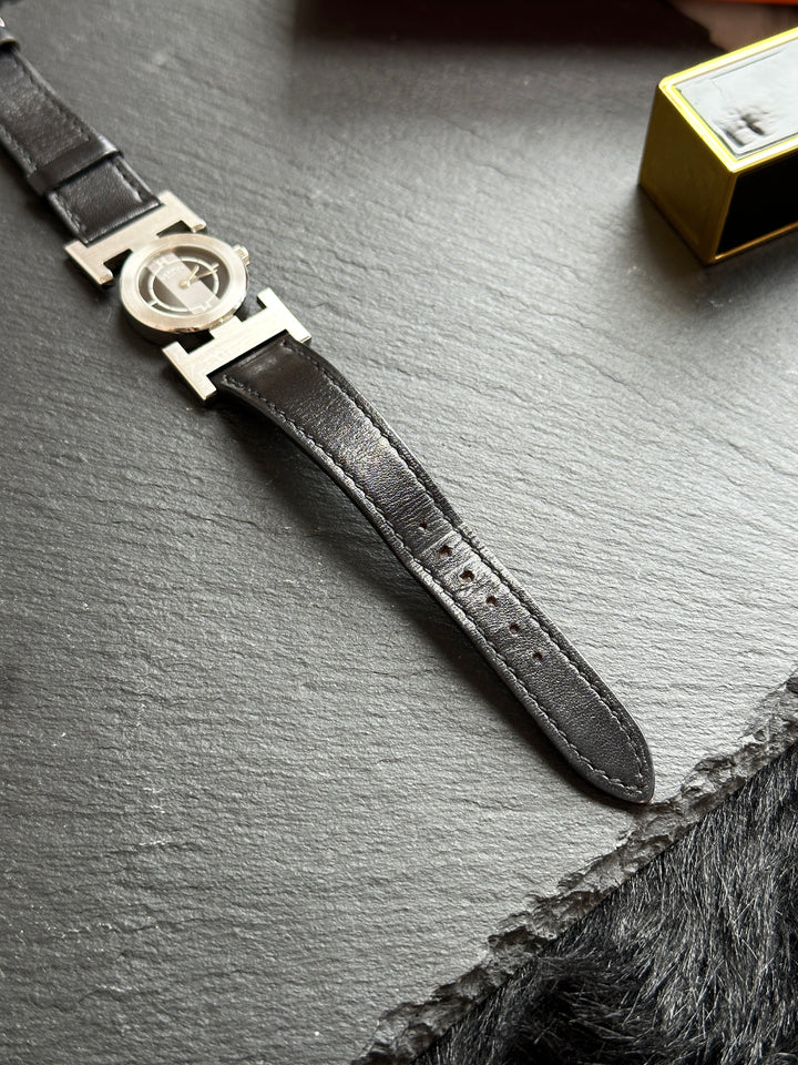 Hermès H Watch 🤍🖤｜Belt Buckle Design｜Oversized H Case｜Full Set