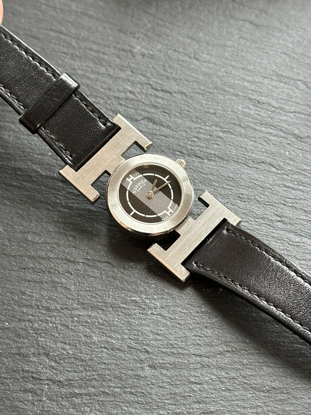 Hermès H Watch 🤍🖤｜Belt Buckle Design｜Oversized H Case｜Full Set