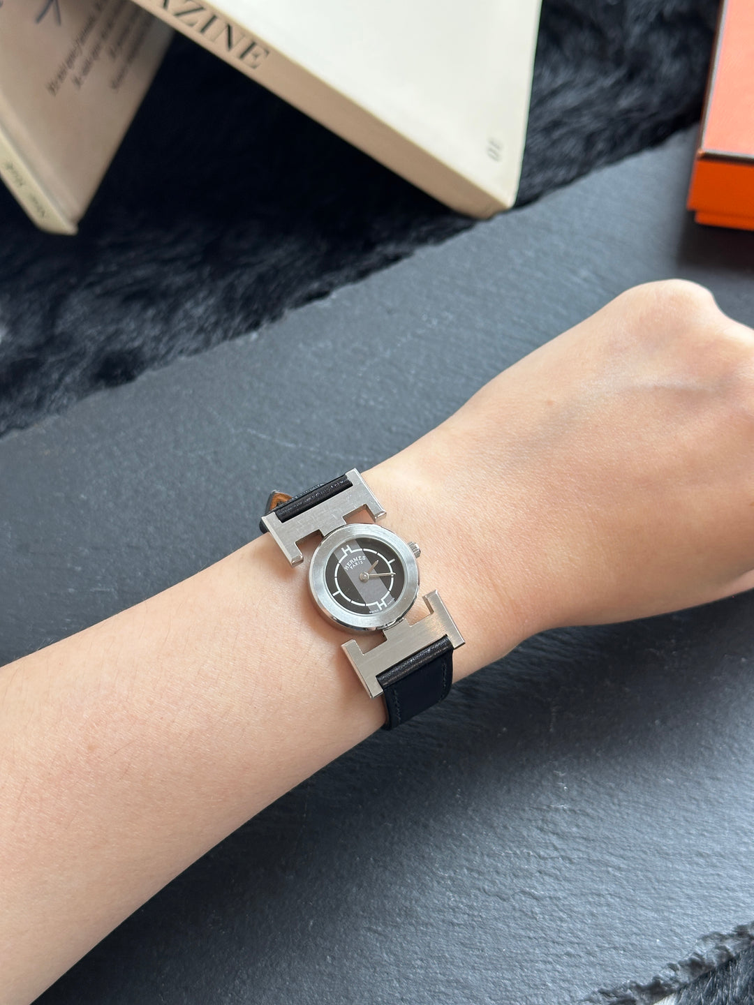 Hermès H Watch 🤍🖤｜Belt Buckle Design｜Oversized H Case｜Full Set