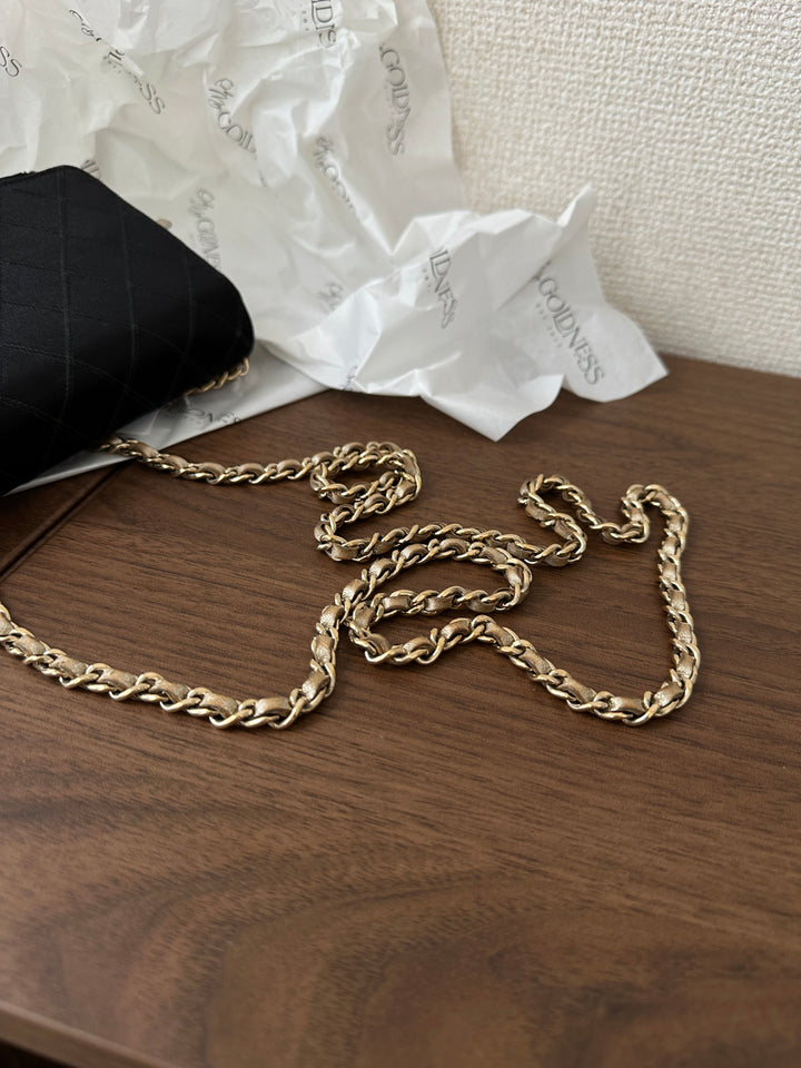 Chanel CC Mixed Leather WOC 🖤 | Classic with Champagne Chain Glow ✨