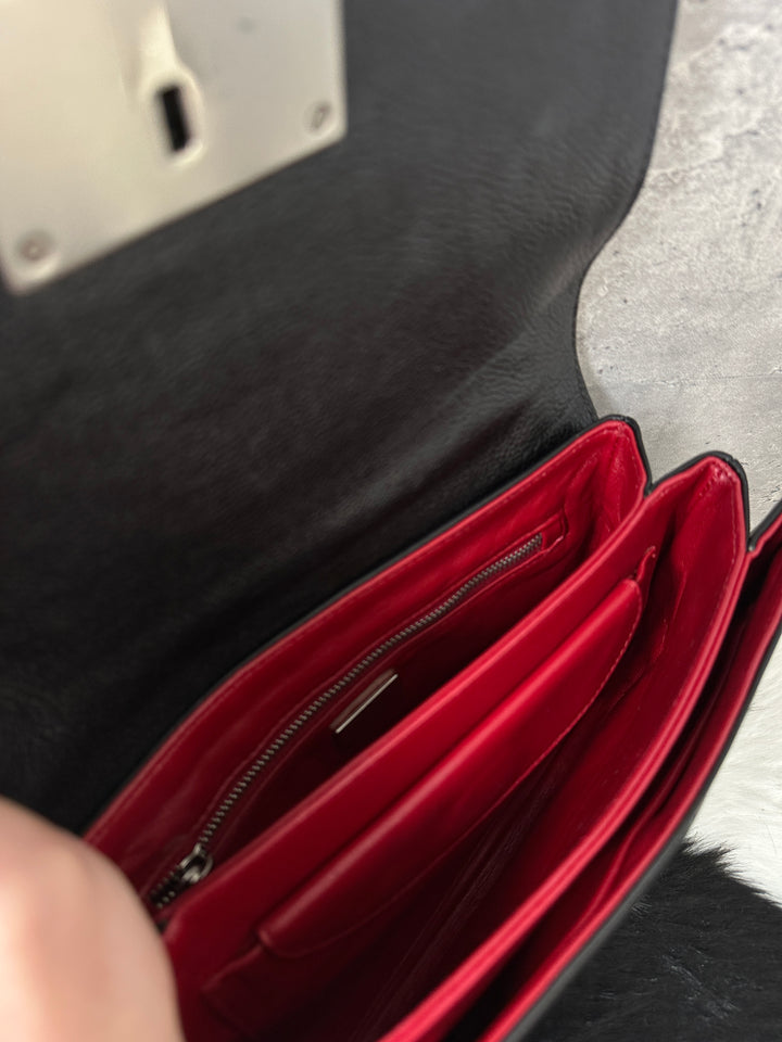 Prada Leopard Haircalf Chain Bag 🐆⛓️🔒｜Padlock Closure, Rare Material, Functional Interior