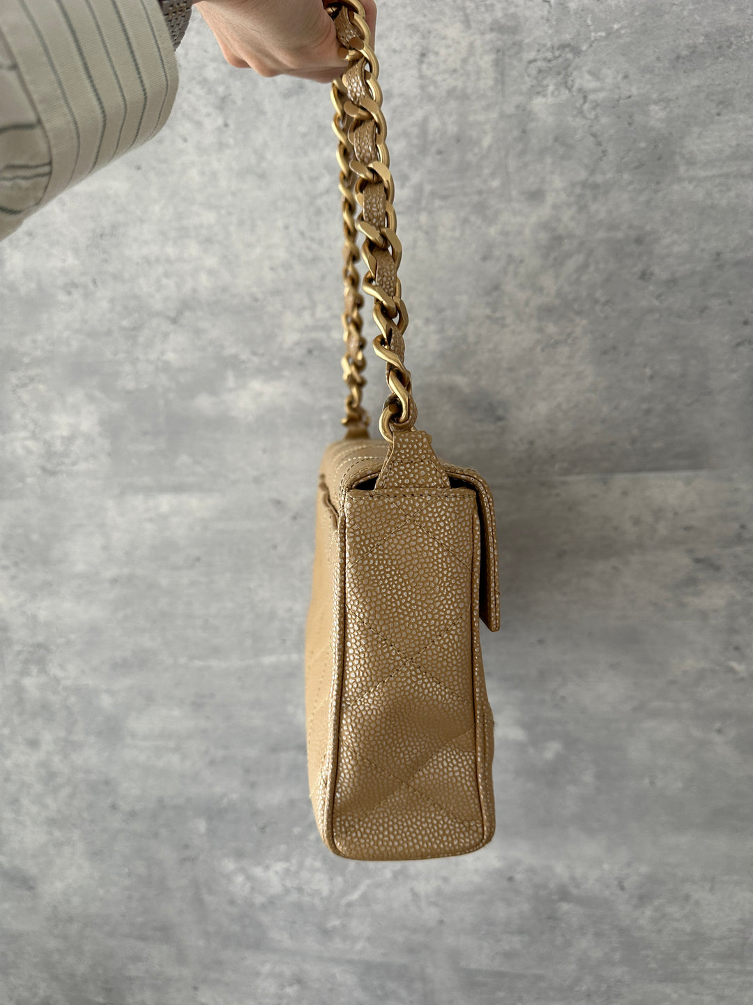 Chanel CC Pearl Caviar Shoulder Bag ✨ | Rare Collector’s Piece