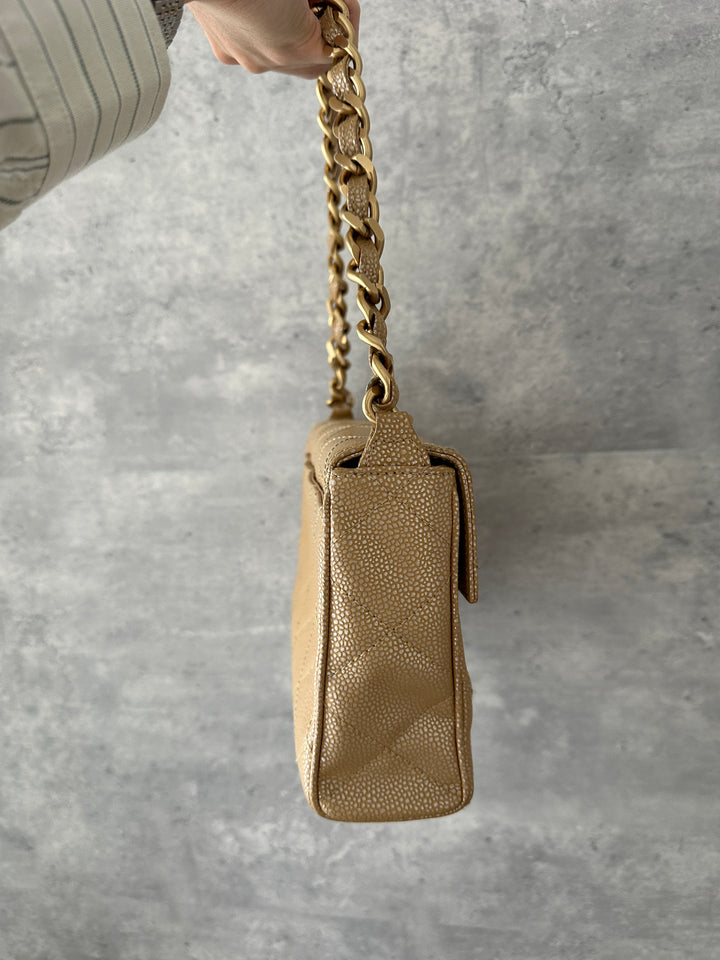 Chanel CC Pearl Caviar Shoulder Bag ✨ | Rare Collector’s Piece