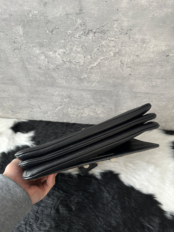 Prada Leopard Haircalf Chain Bag 🐆⛓️🔒｜Padlock Closure, Rare Material, Functional Interior