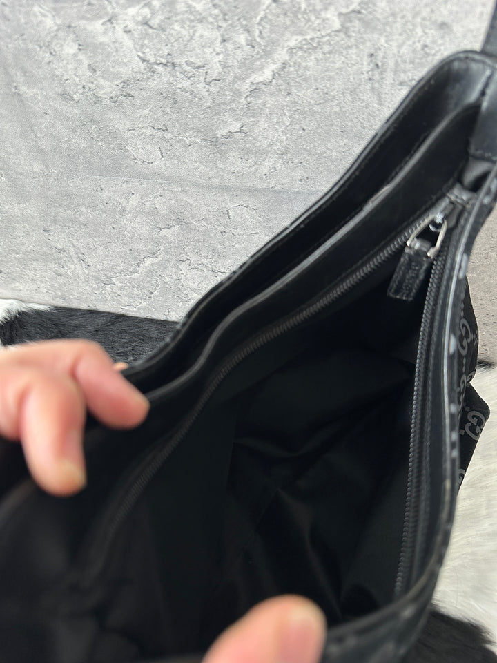 Gucci So Black Monogram Hobo 🖤｜Double Zipper, Suede GG, High Versatility