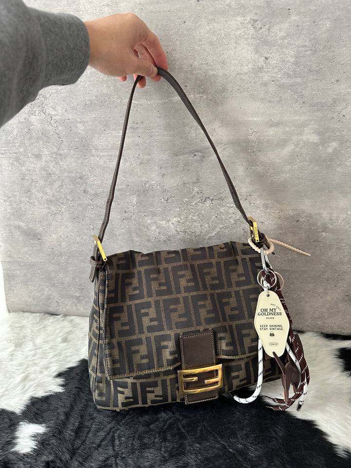 Fendi Mama Baguette 🤎✨｜Gold Hardware, Iconic Monogram, Rare Find