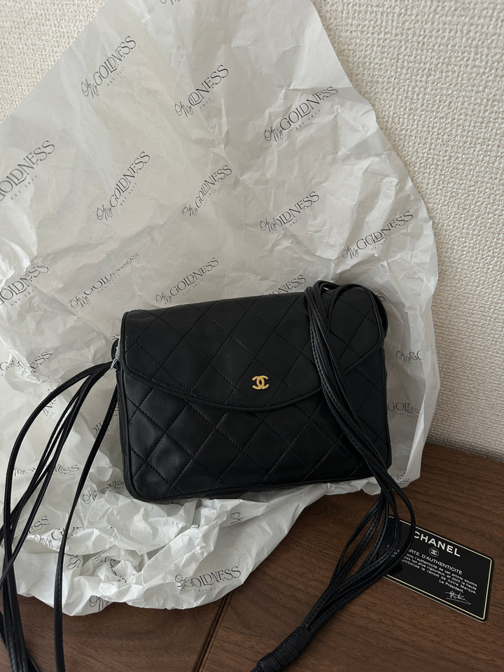 Chanel CC Shoulder Bag 🖤 | Classic Vintage Elegance with Card & Sticker