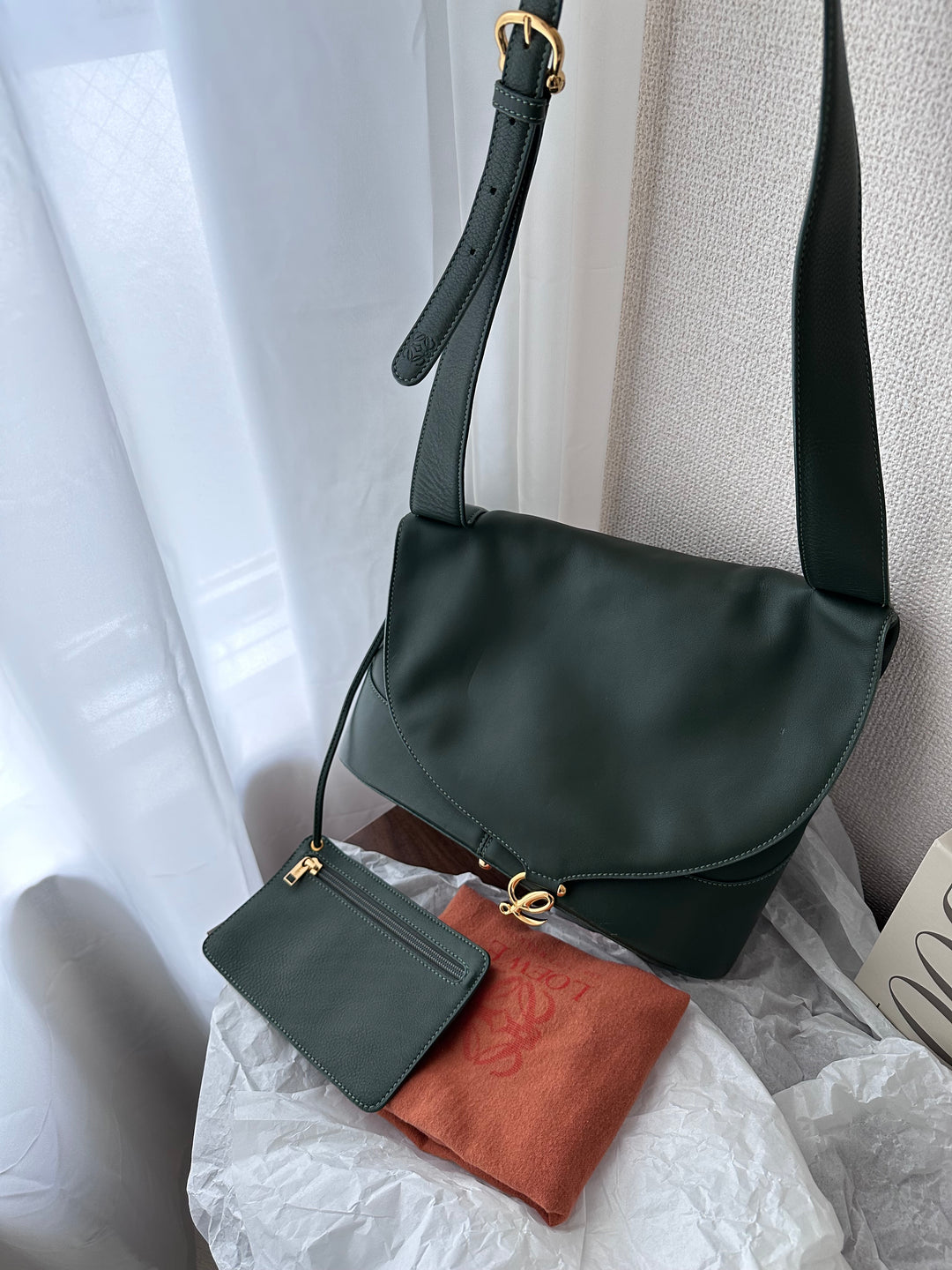 Loewe Flap Cloud Hobo ✨ with Pouch & Full Set