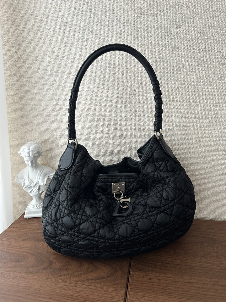 Lady Dior Ballet Hobo 🖤 “So Black” Edition | Elegant Yet Effortless