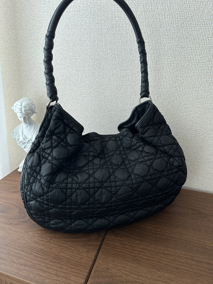 Lady Dior Ballet Hobo 🖤 “So Black” Edition | Elegant Yet Effortless