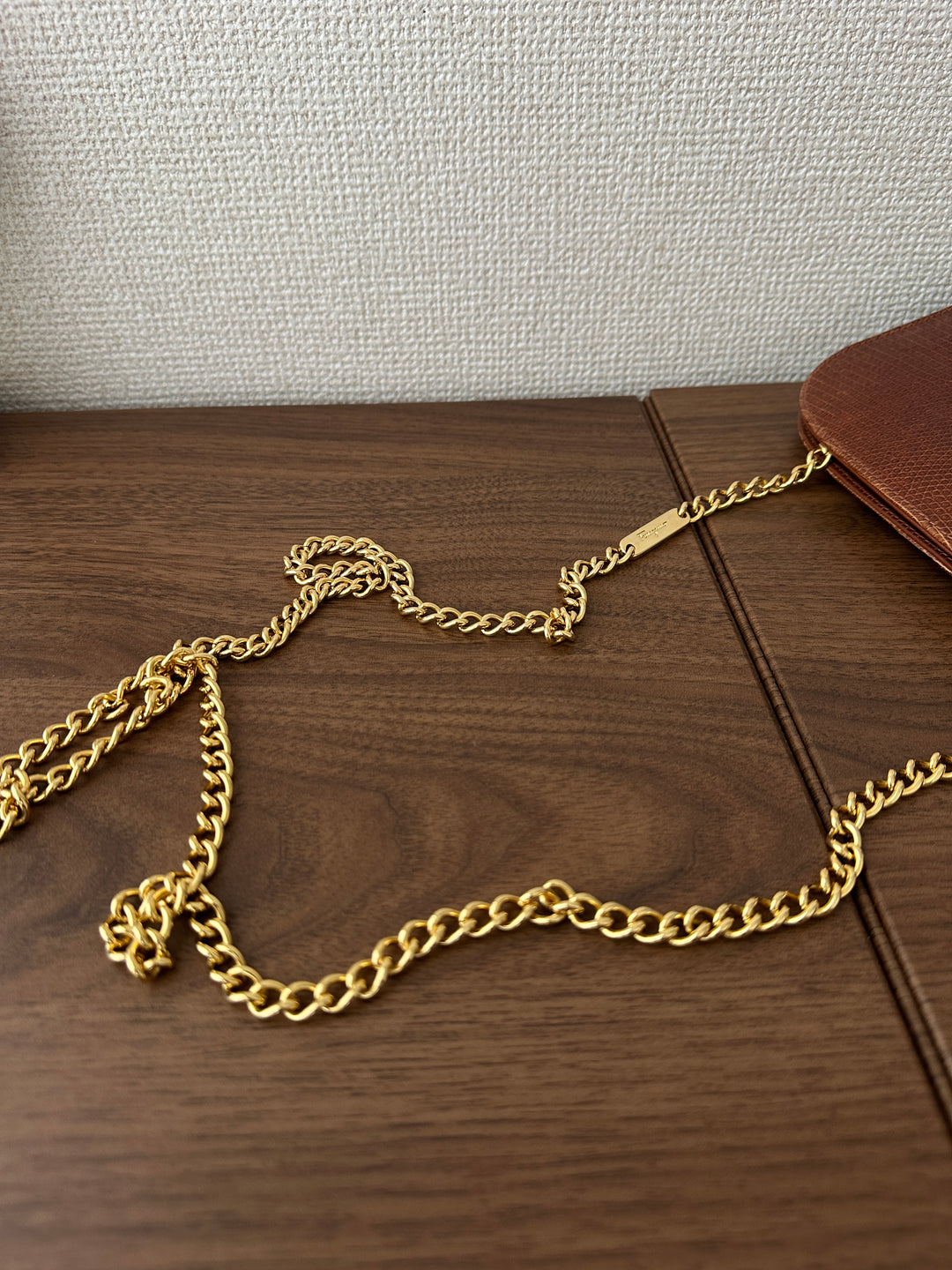 Salvatore Ferragamo Lizard Leather Chain Shoulder Bag 🤎✨ Excellent Condition | Timeless Elegance