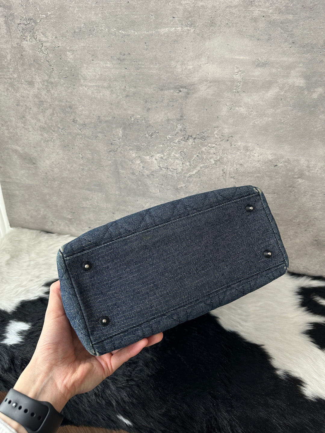 DIOR Lady Dior Denim Top Handle Bag 💙✨｜Rare Denim, Silver Hardware, Iconic Silhouette