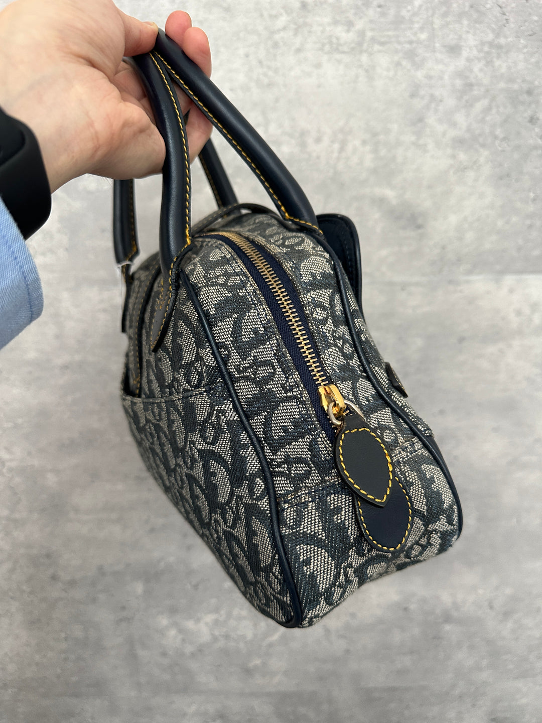 DIOR Double Saddle Monogram “Pumpkin” Bag 💙✨ Small Size | Excellent Condition