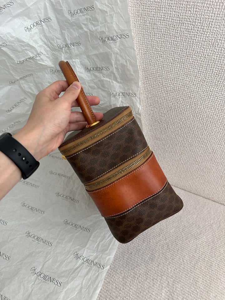 CELINE｜Caramel Two-Tier Vanity Bag 🤎 Vintage Charm Meets Function