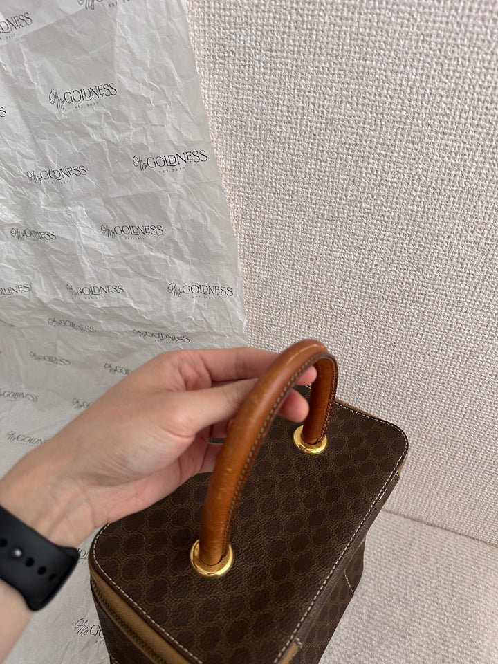 CELINE｜Caramel Two-Tier Vanity Bag 🤎 Vintage Charm Meets Function