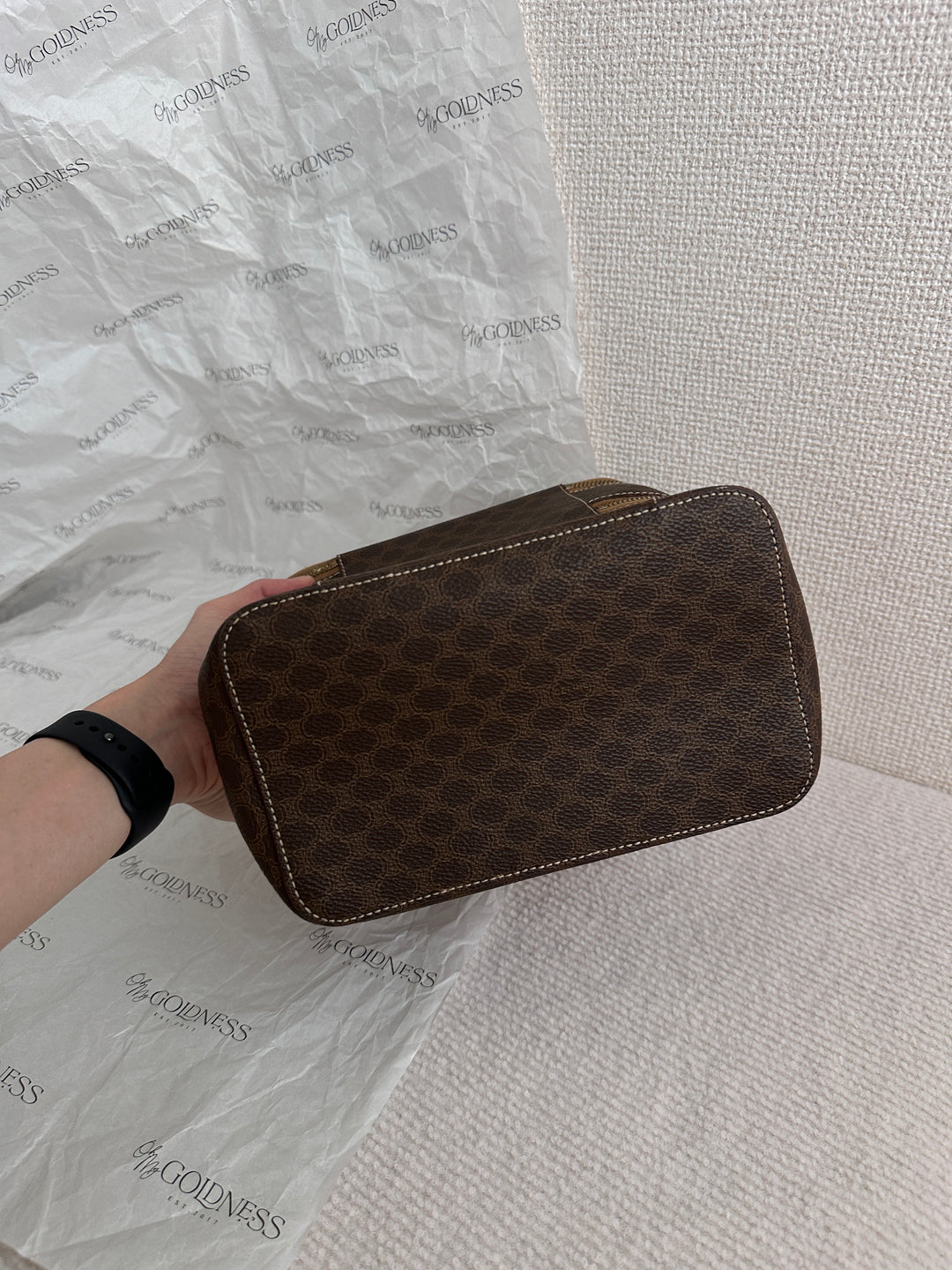 CELINE｜Caramel Two-Tier Vanity Bag 🤎 Vintage Charm Meets Function