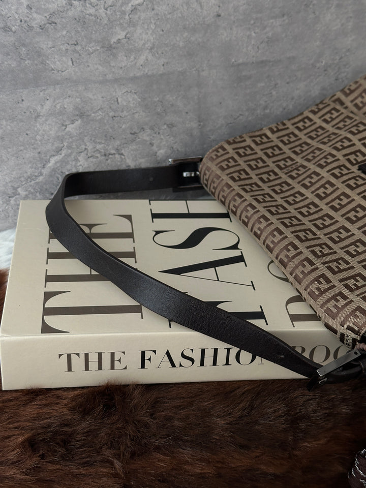 Fendi Mamma Baguette Zucca Shoulder Bag 🤎｜Iconic FF Monogram・Statement Buckle・Vintage Favorite