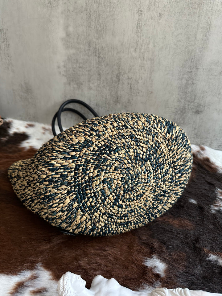 Balenciaga Raffia Motorcycle Tote 🖤🧺 | Edgy Meets Summer Chic