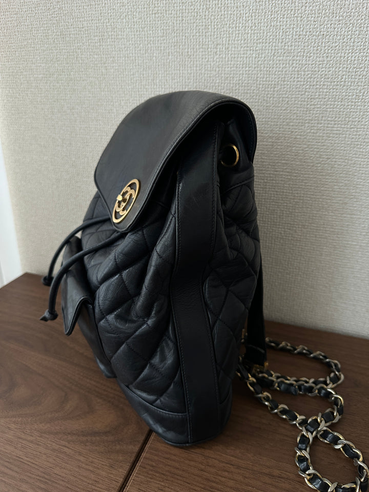 CHANEL Round CC Backpack 🖤✨ Timeless Vintage Luxury