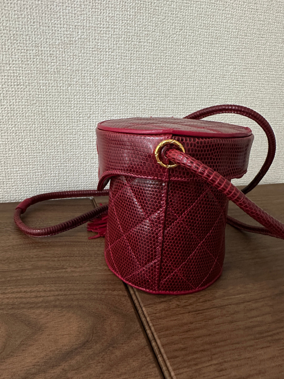 CHANEL Lizard Leather Tassel Vanity Case 💎👜 Rare Collectible Piece