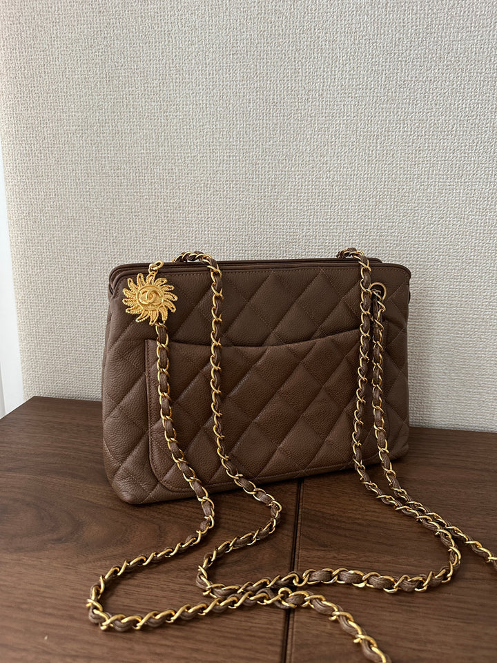 CHANEL “Sun God” Shoulder Bag 🌞🍫🥛 Rare Cocoa Milk Edition