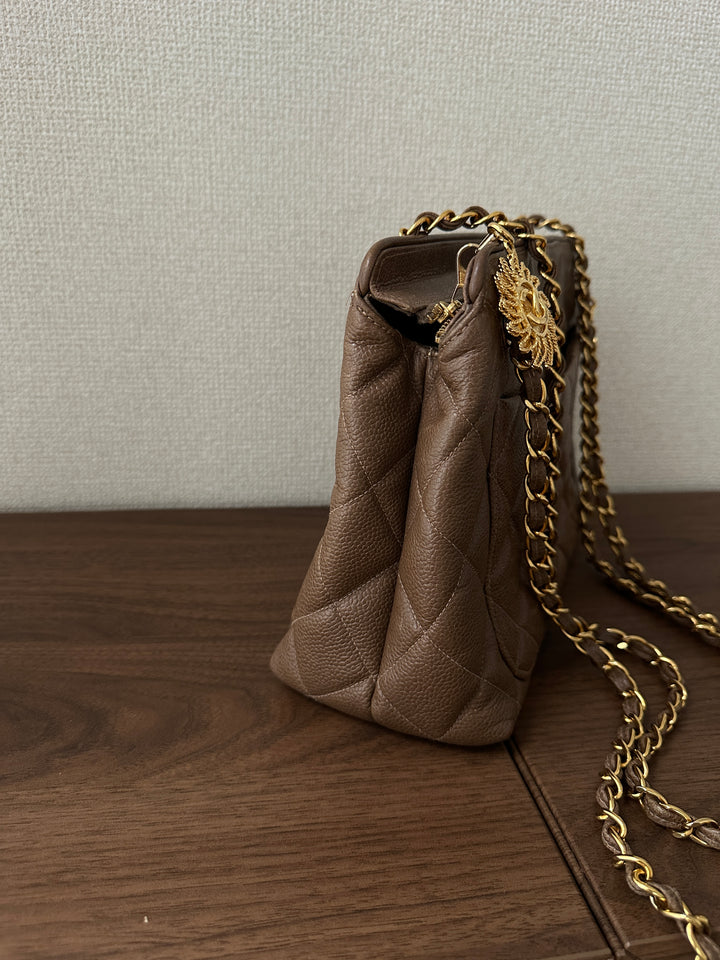 CHANEL “Sun God” Shoulder Bag 🌞🍫🥛 Rare Cocoa Milk Edition