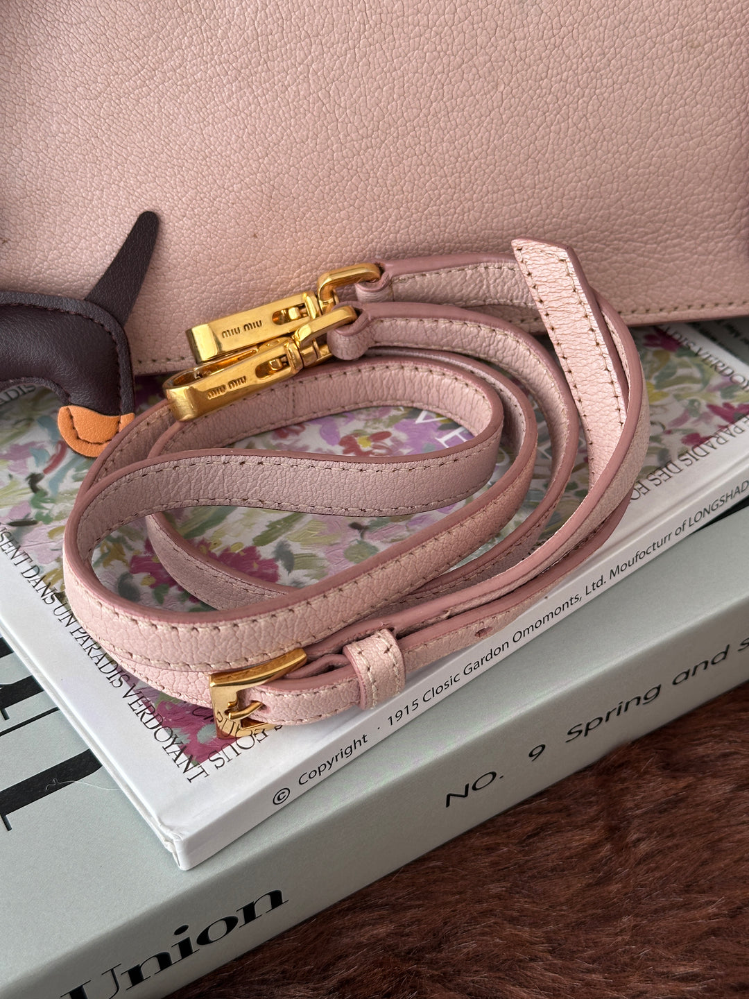 Miu Miu Madras 🌸💕｜Blush Pink × Gold Hardware × 2-Way Bag