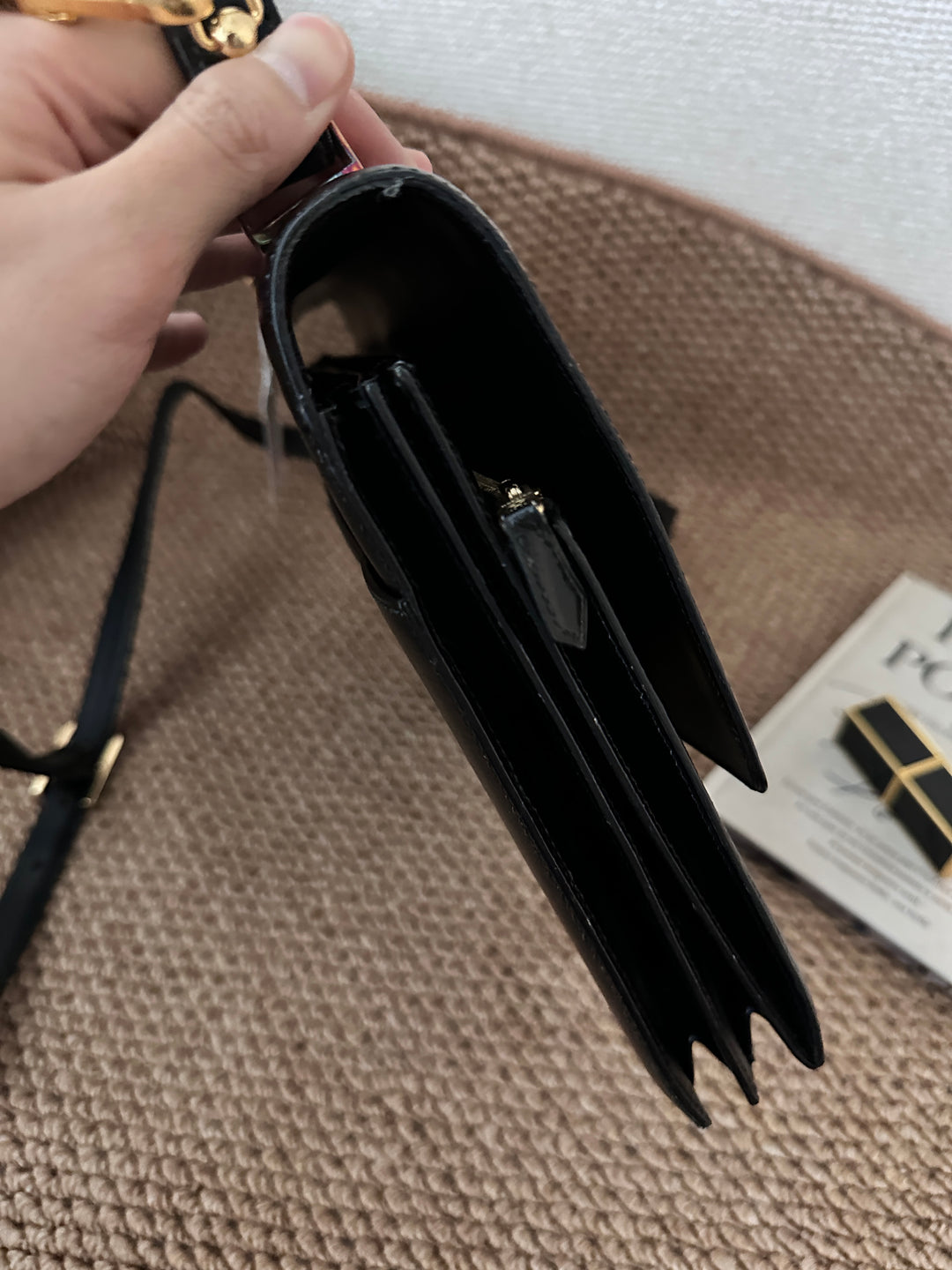 Hermes Vintage Sac Cardenas  with dustbag— Black Leather with Lock & Key 🖤✨ Rare Small Size | Collector’s Briefcase