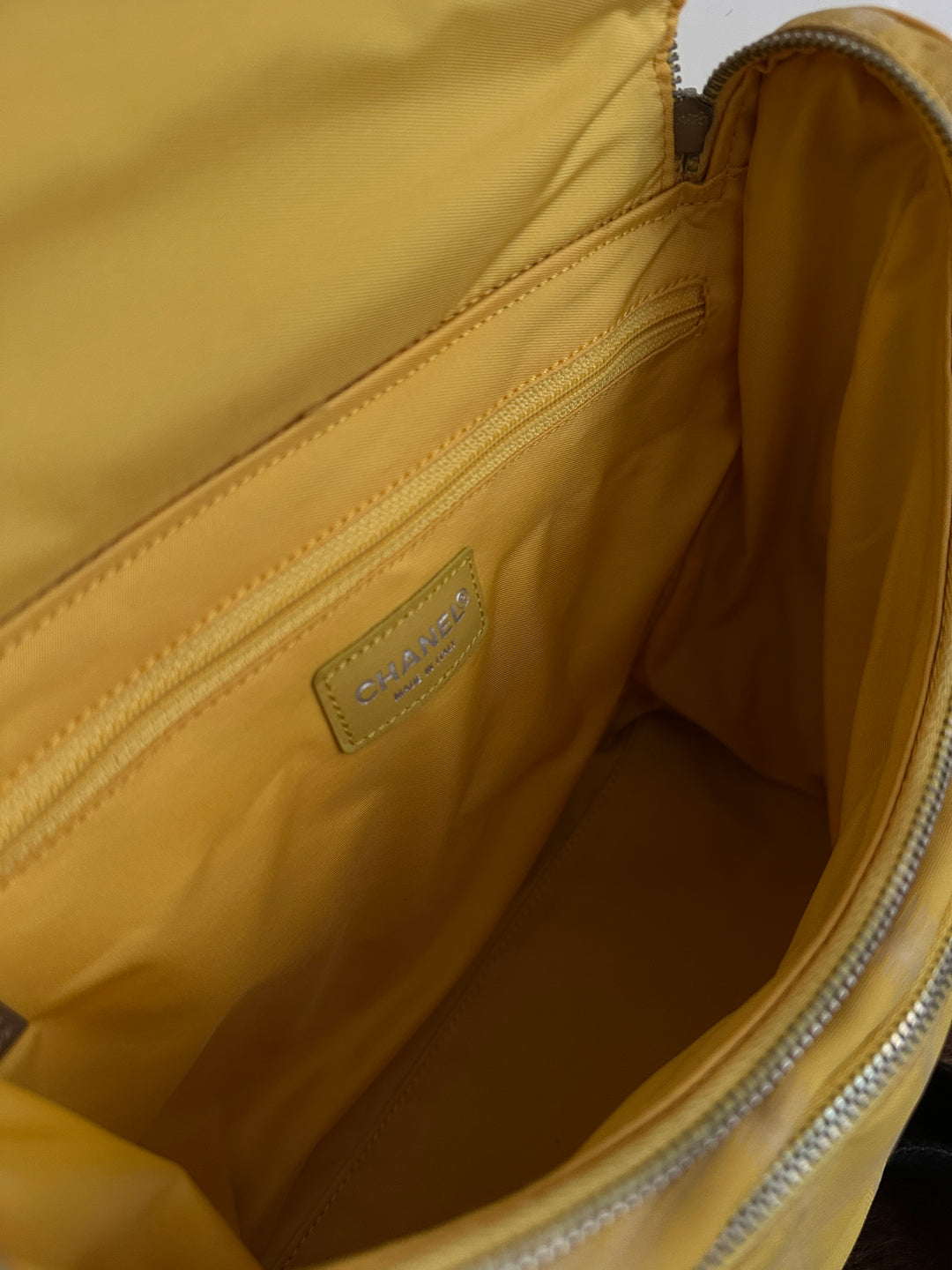 Chanel “Duck Yellow” CC Nylon Backpack 💛 | Playful Spirit, Parisian Charm