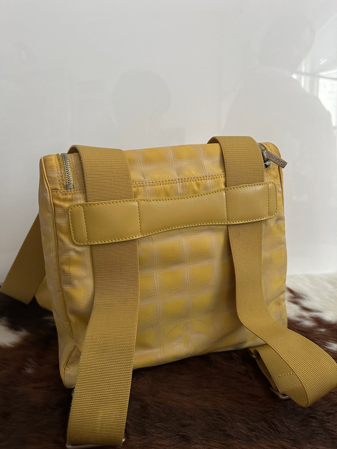 Chanel “Duck Yellow” CC Nylon Backpack 💛 | Playful Spirit, Parisian Charm